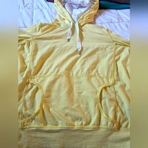 L-RL LAUREN ACTIVE/ YELLOW HOODIE/ SIZE SMALL